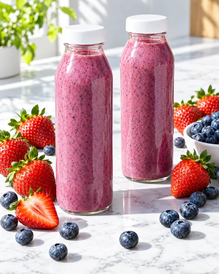 Berry protein smoothies (illustrative)